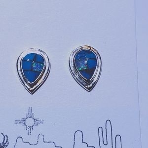 Sterling silver stud earrings